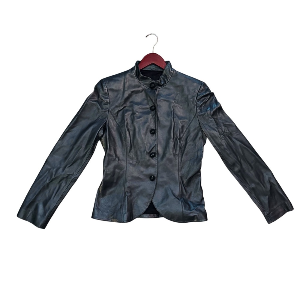 Giorgio Armani 100% Lamb Leather Women's Jacket - Picture 6 of 16
